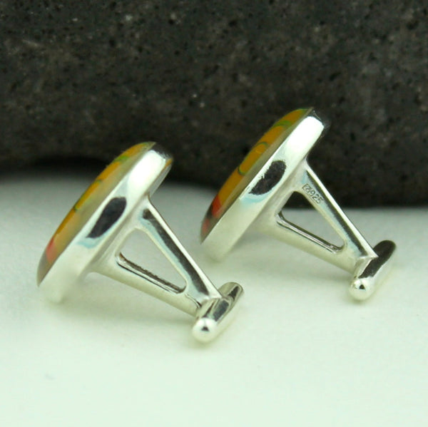 Atlas Sterling Silver Cufflinks (Cuff Links)