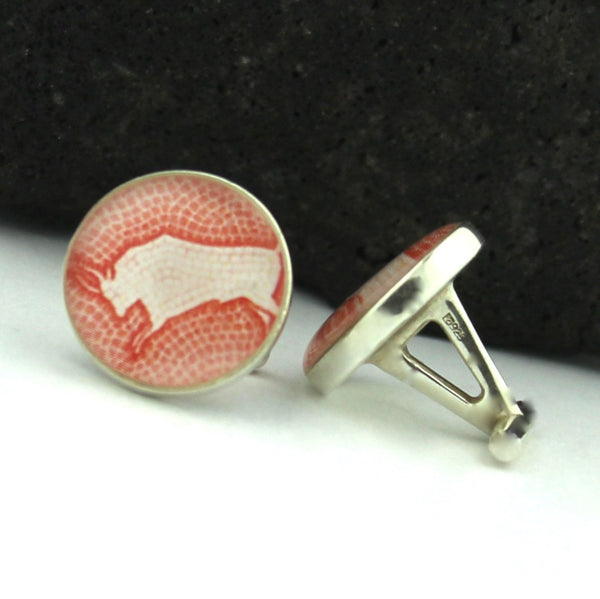 Sterling Silver Bull Cufflinks (Taurus Zodiac Cuff Links)